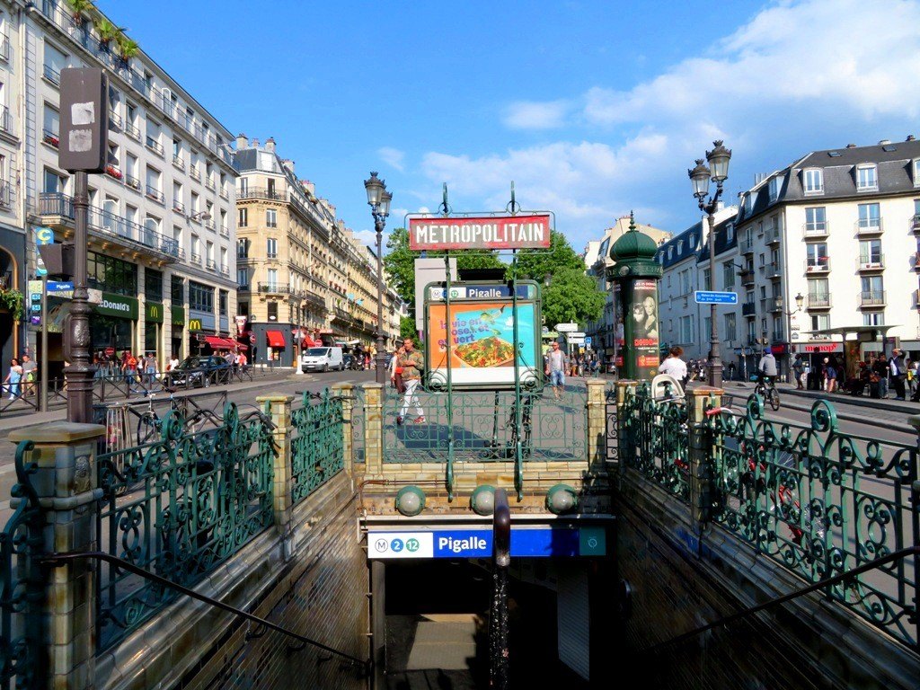 Pigalle Métro Entrance in Paris